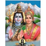Lord Shiva and Parvati in Mt. Kailash